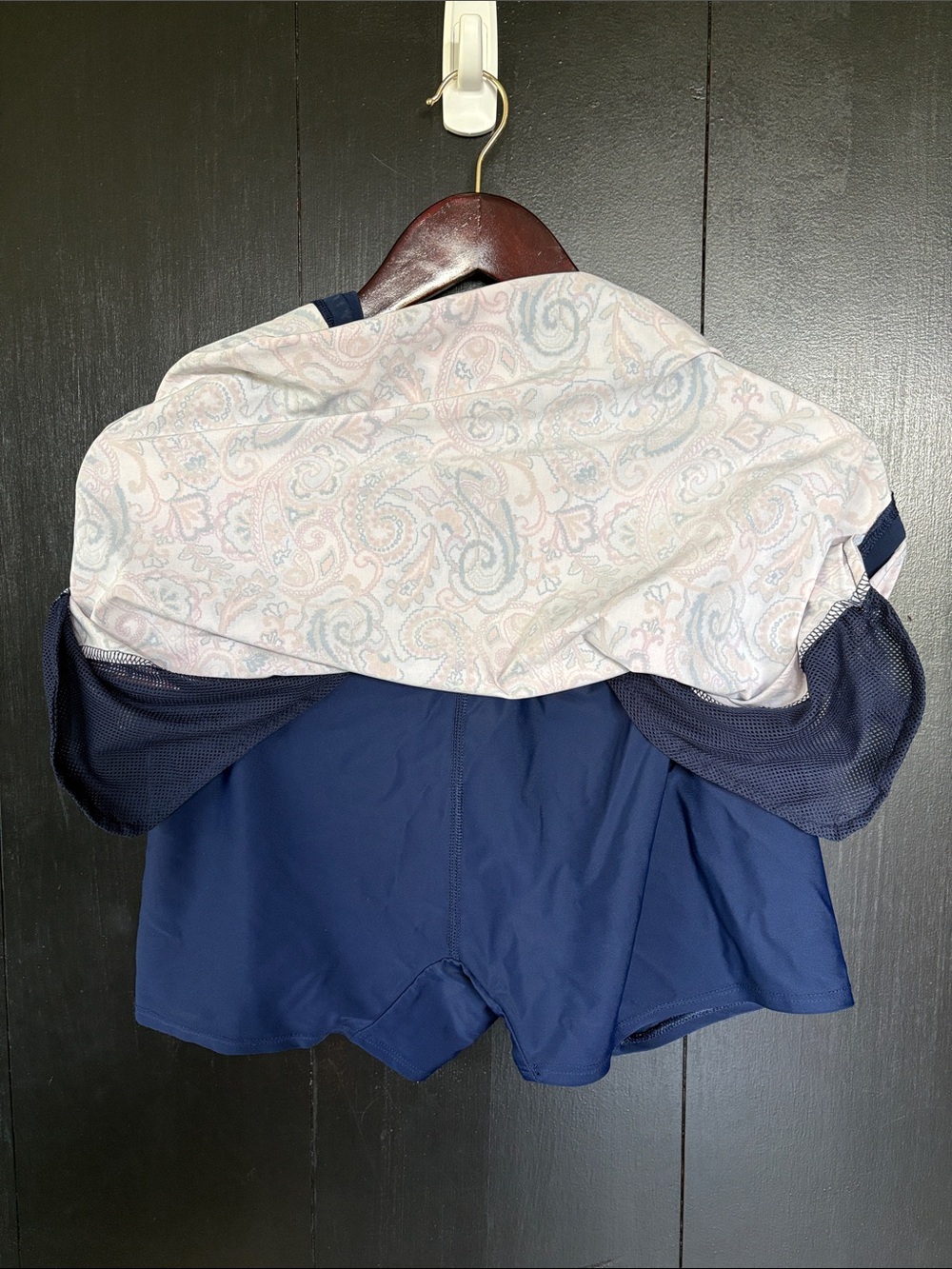 👙Lands’ End Swim Skirt Skort Shorts. Paisley and Navy. Excellent condition! 10 - Picture 5 of 12